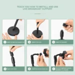 ইউনিভার্সাল মোবাইল স্টান্ড + মাইক্রোফোন(কম্বো প্যাক) - Image 2