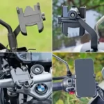 C2 এ্যালুমিনিয়াম মোটর সাইকেল মোবাইল মাউন্ট - Image 4