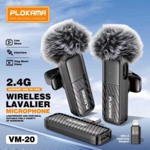 PLOKAMA VM20 সেরা নয়েস ফ্রি ডাবল মাইক্রোফোন ।